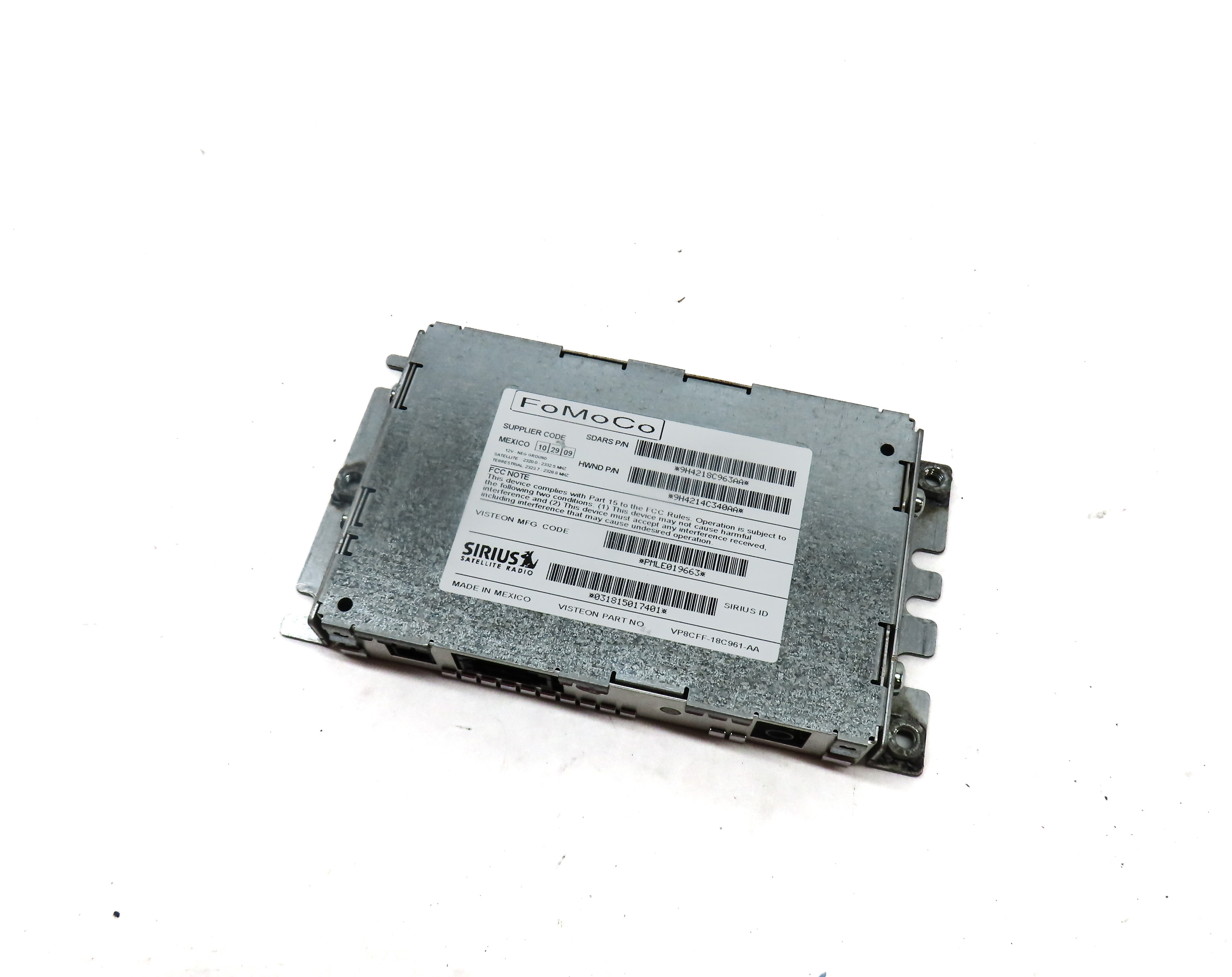 2010 LAND ROVER LR4 (L319) SIRIUS SATELLITERADIO CONTROL MODULE — exact item pictured